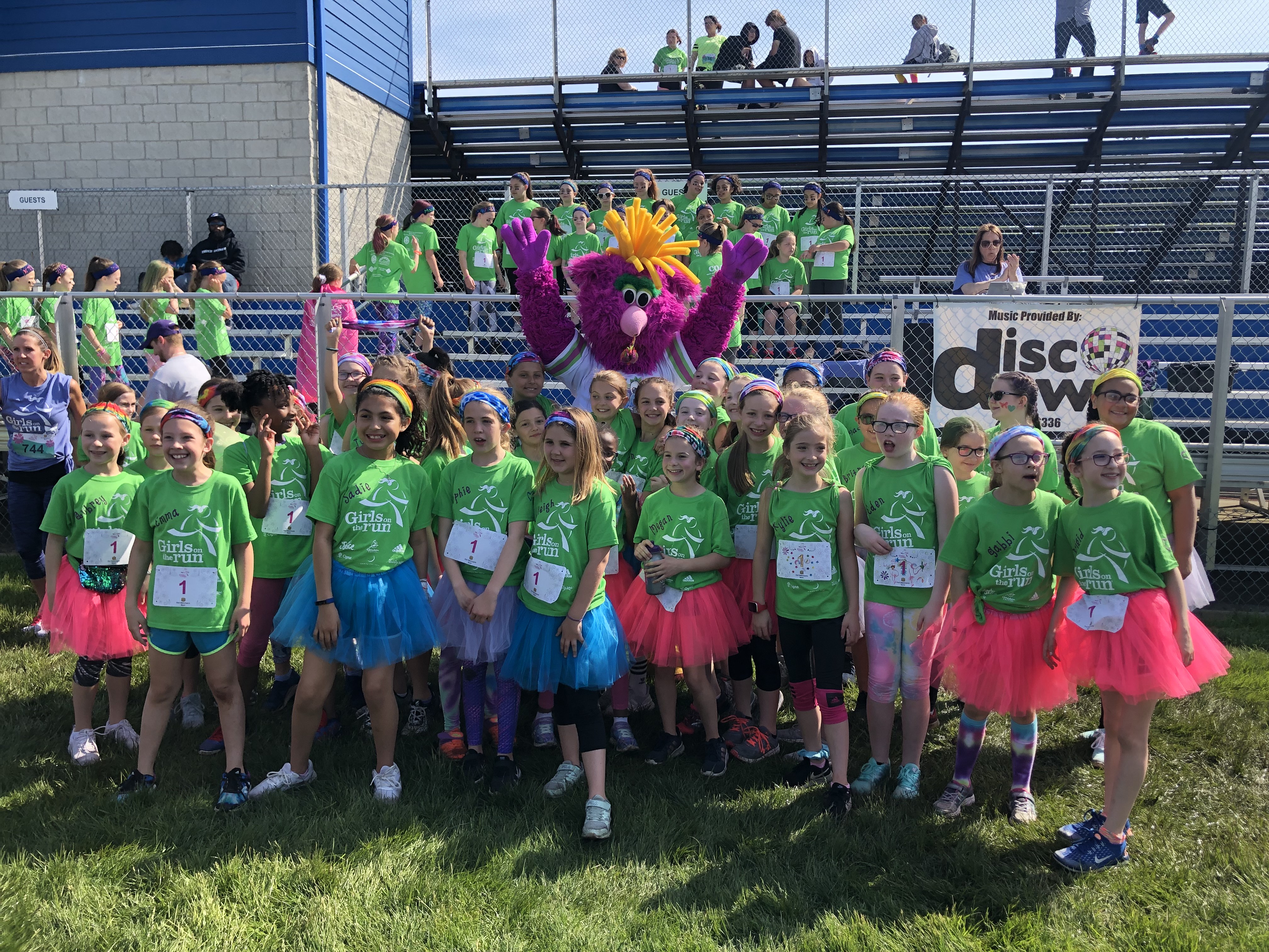 Girls from Kolling Elementary at their Girls on the Run 5K