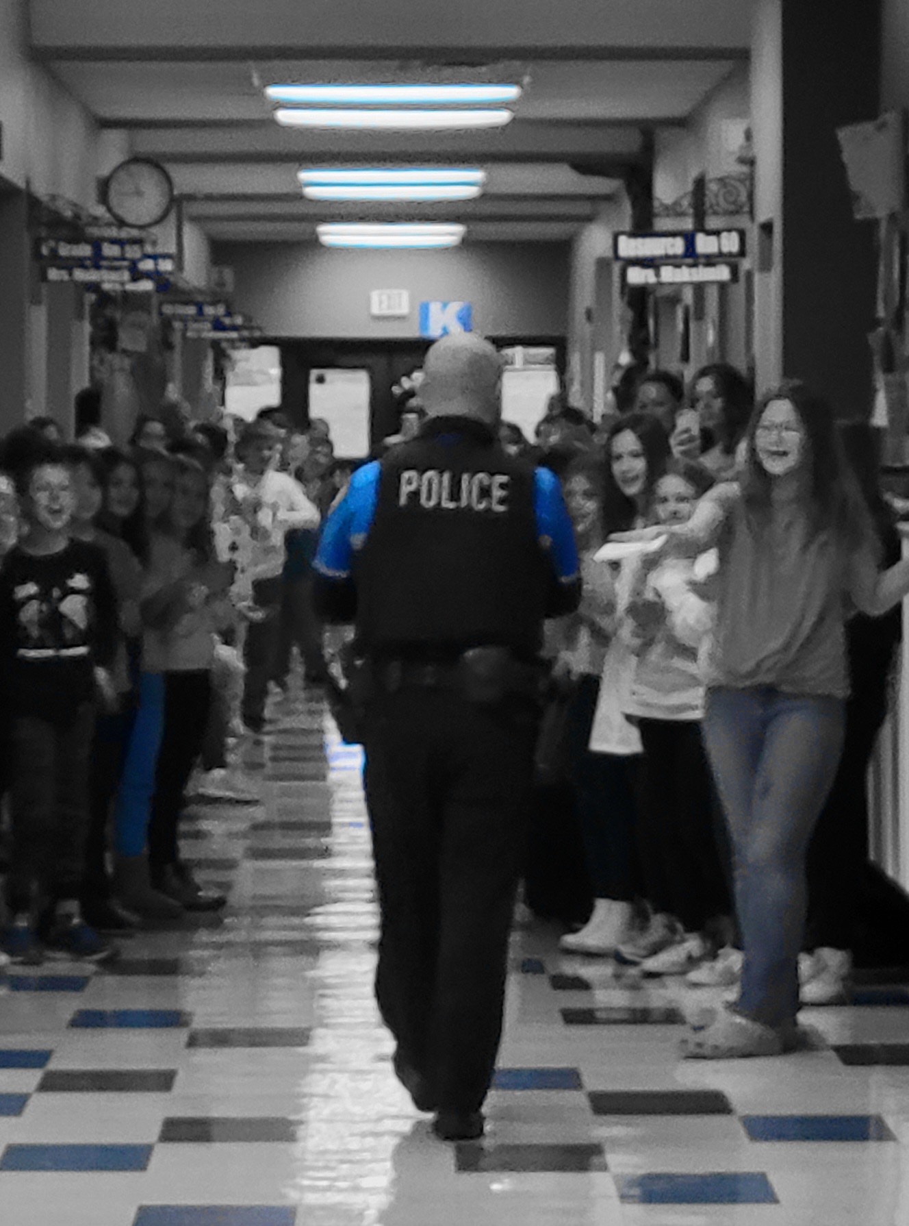 Kolling students bid farewell to Corporal Jerry Patrick, who will be retiring as an LC SRO. Corporal Patrick set the tone for the strong and successful SRO program we have at LC today.